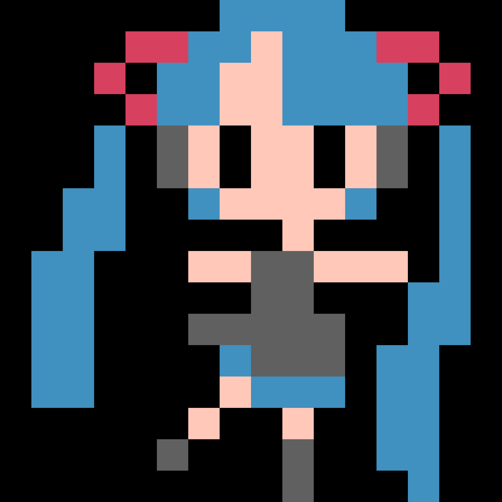 ファミコン風ドット絵の初音ミク
